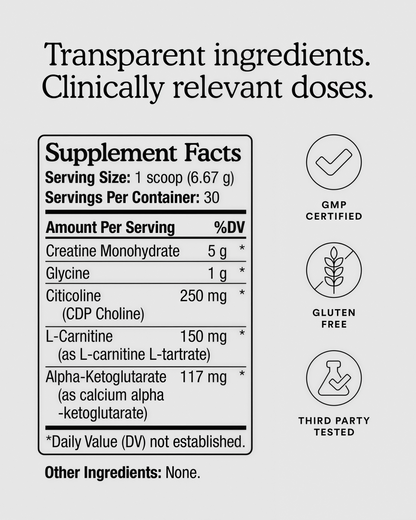 MitoQ longevity creatine complex